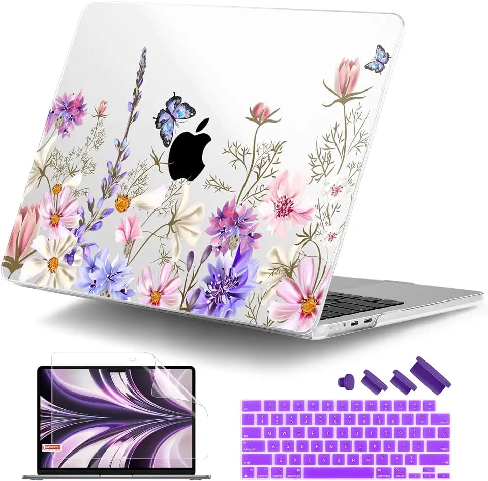 DONGKE Compatible with MacBook Air 13 inch Case M5 2026 M4 M3 M2 2025-2022