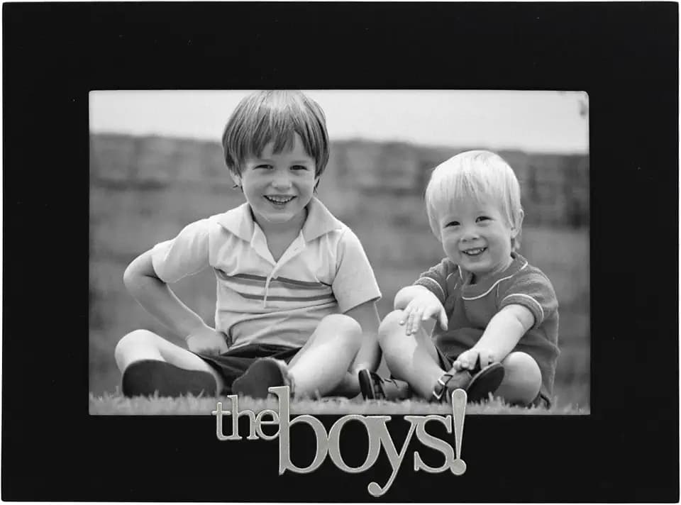Malden International Designs 4307-46 The Boys! Expressions Picture Frame, 4x6, Black