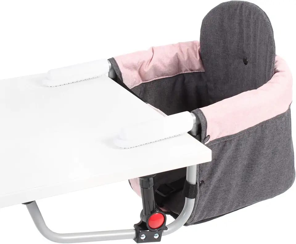 CHIC 4 BABY 351 67 Tischsitz Relax, Melange dunkelgrau-rosa