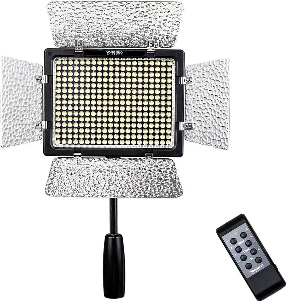 YONGNUO YN-300 III Kamera LED-Videoleuchte Verstellbare Farbe Temperatur 3200K-5500K mit IR-Fernbedienung Telefon Betrieb