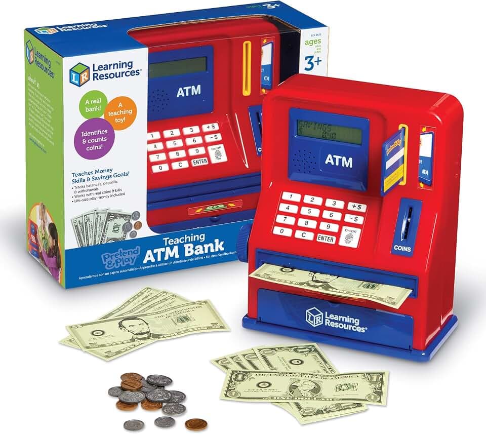 Learning Resources Pretend & Play Teaching ATM Bank