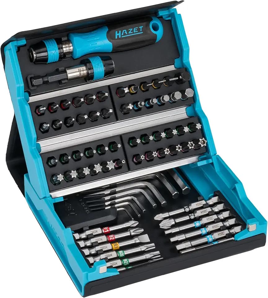 HAZET SmartCase Bit-Satz 2200SC-1, 1/4 Zoll (6,3 mm) Sechskant, Höhe 50 mm