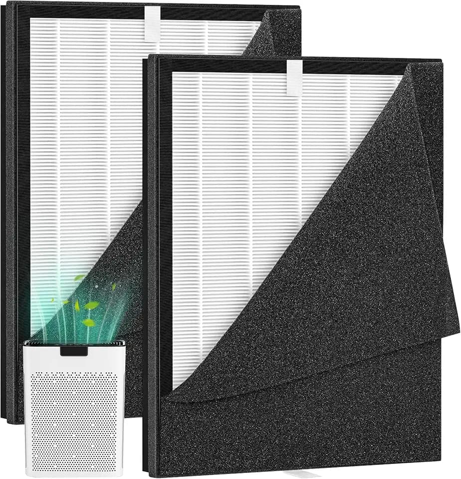 2 Pack KJ190L Filter Replacement for MOOKA KJ190H KJ190L Air Puri-fier