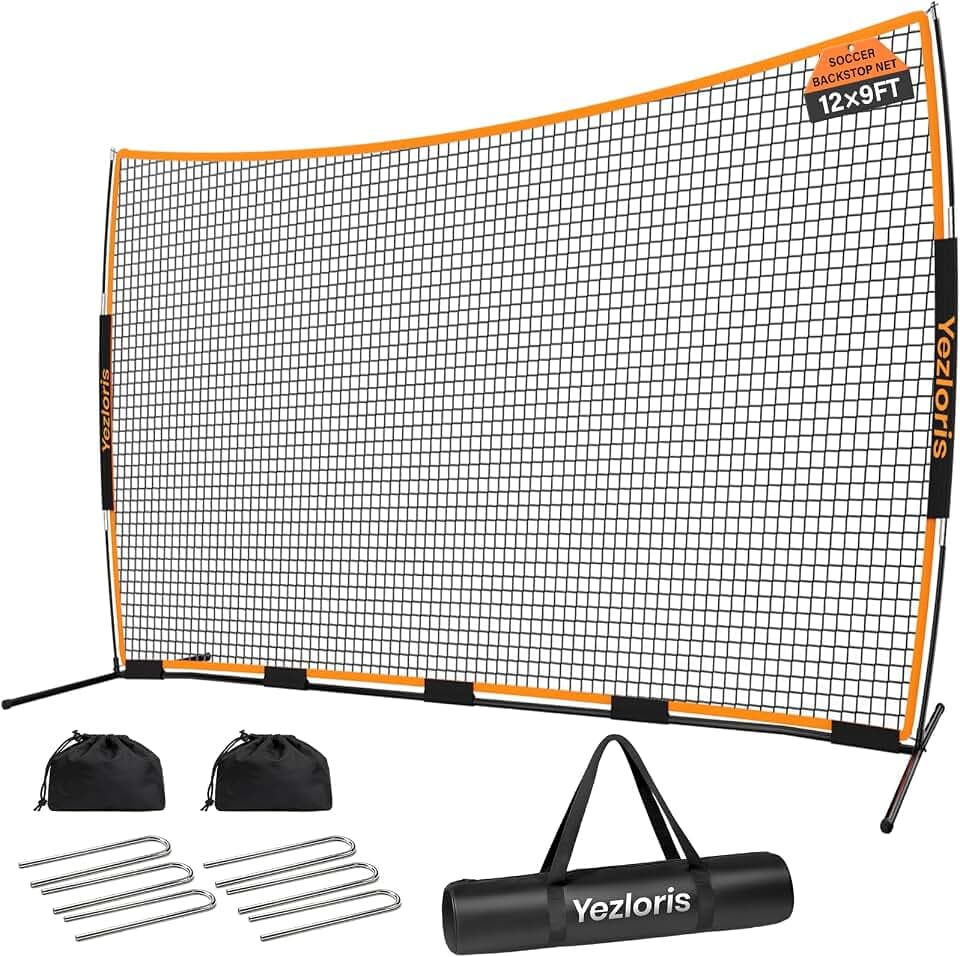 12x9FT/16x10FT/20x10FT Backstop Net for Baseball Lacrosse Basketball