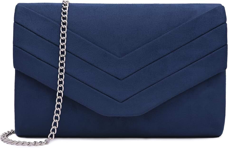 Clutch für Damen, Wildleder-Clutch, für Hochzeit, Schultertasche, Umhängetasche, Abendtasche