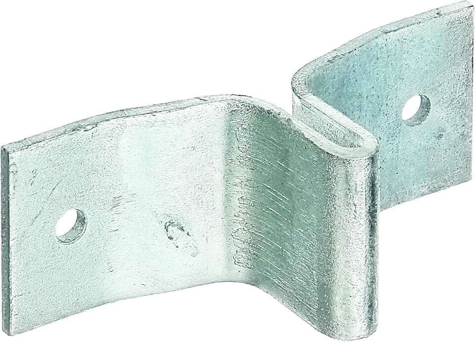Alberts 211561 Lasche für Zaunpfosten aus T-Profil | feuerverzinkt | 148 x 40 mm