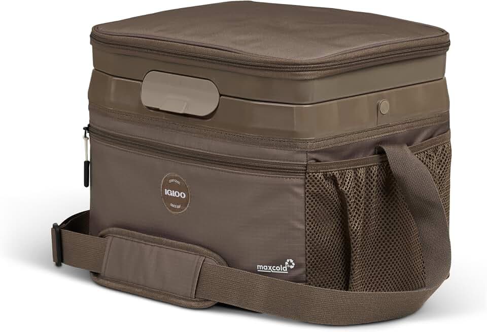 Igloo Gripper Soft Sided Cooler Bag | Insulated Dual Compartment Lunch Cooler