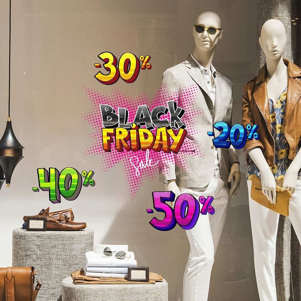 kina - UVBF0018 Fensteraufkleber - Pop Explosion - Misst 60x35 cm - Schaufenster für Black Friday Aufkleber Sticker