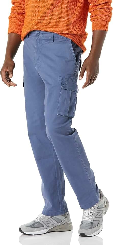 Amazon Essentials Herren Gerade geschnittene Stretch-Cargohose (erhältlich in Big & Tall)