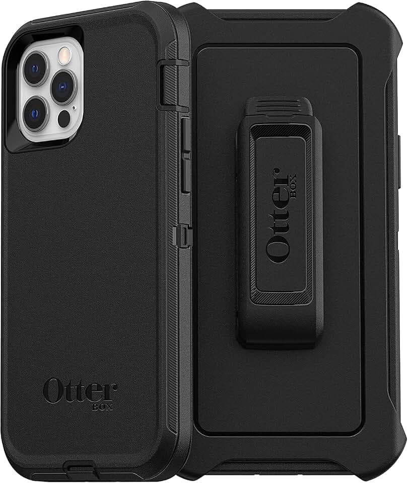 OtterBox Defender Hülle für iPhone 12/12 Pro, Schwarz