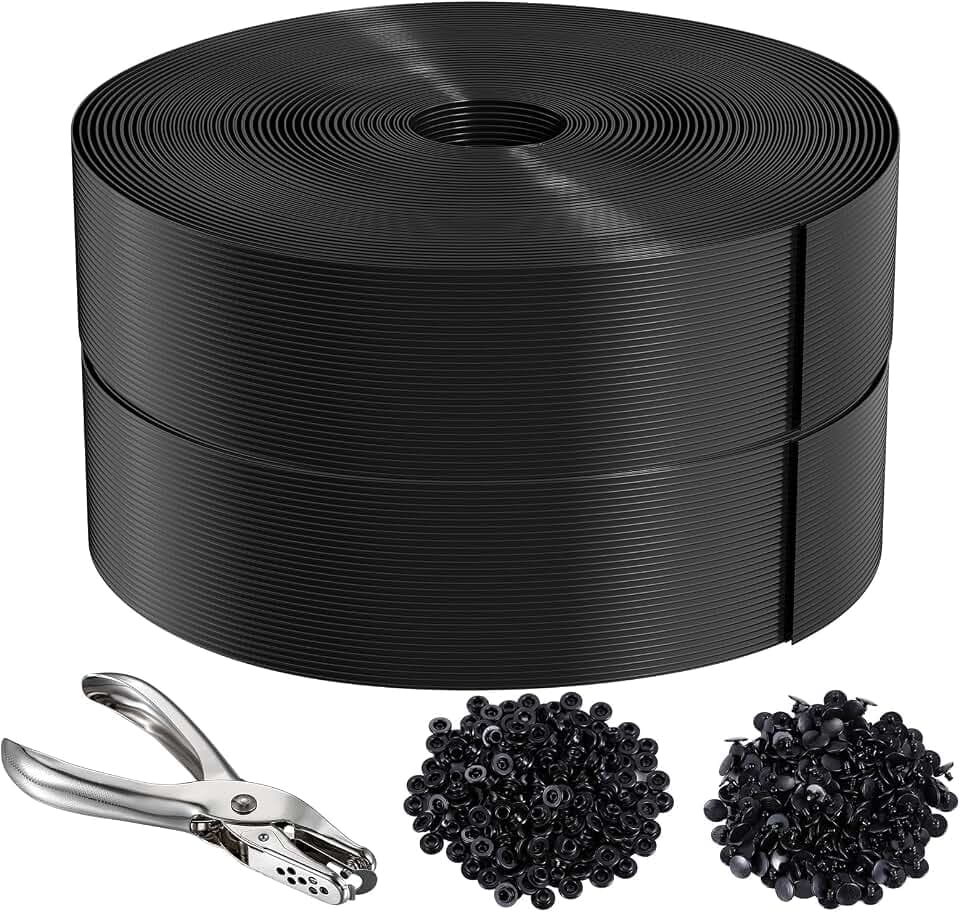 Chain Link Fence Privacy Strip 492 ft Black