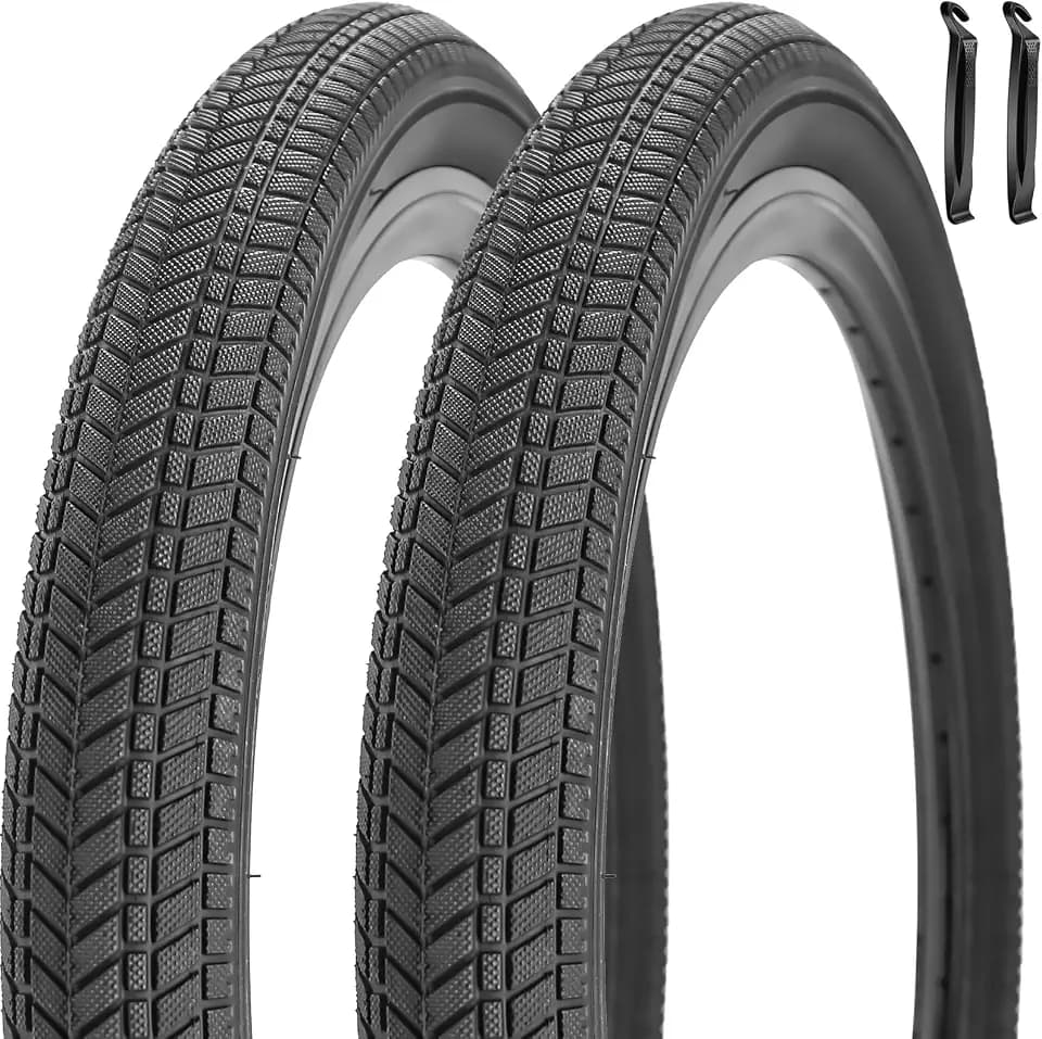 2 Pack 12 1/2 X 2 1/4(12.5x2.25) 14/16/20 x 2.125 Bike tire 12.5/14/16/20 Inch Bike tire Kids Folding Replacement Bicycle Tires Fits Most Kids Bikes and BMX Tires
