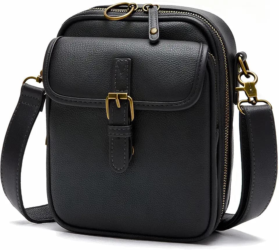 Small Crossbody Bags for Women Vegan Leather Messenger Purses, Vintage Wallet Anti Theft Shoulder Handbags with Card Slots