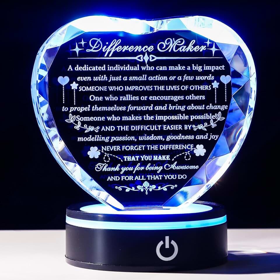YWHL Difference Maker Plaque Gift Motivational Thank You Appreciation Gifts