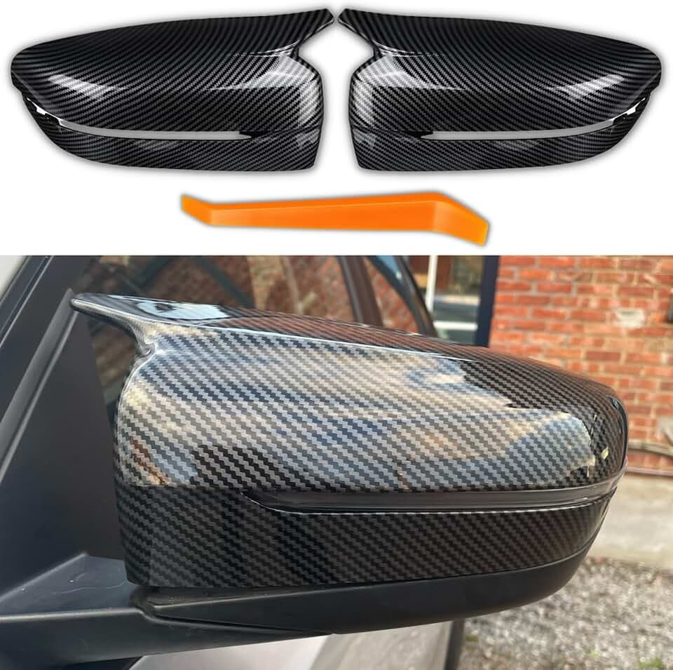 Carbon Fiber Mirror Caps for 2019-2025 BMW G20 G21/ G30 G31 (2017-2023)