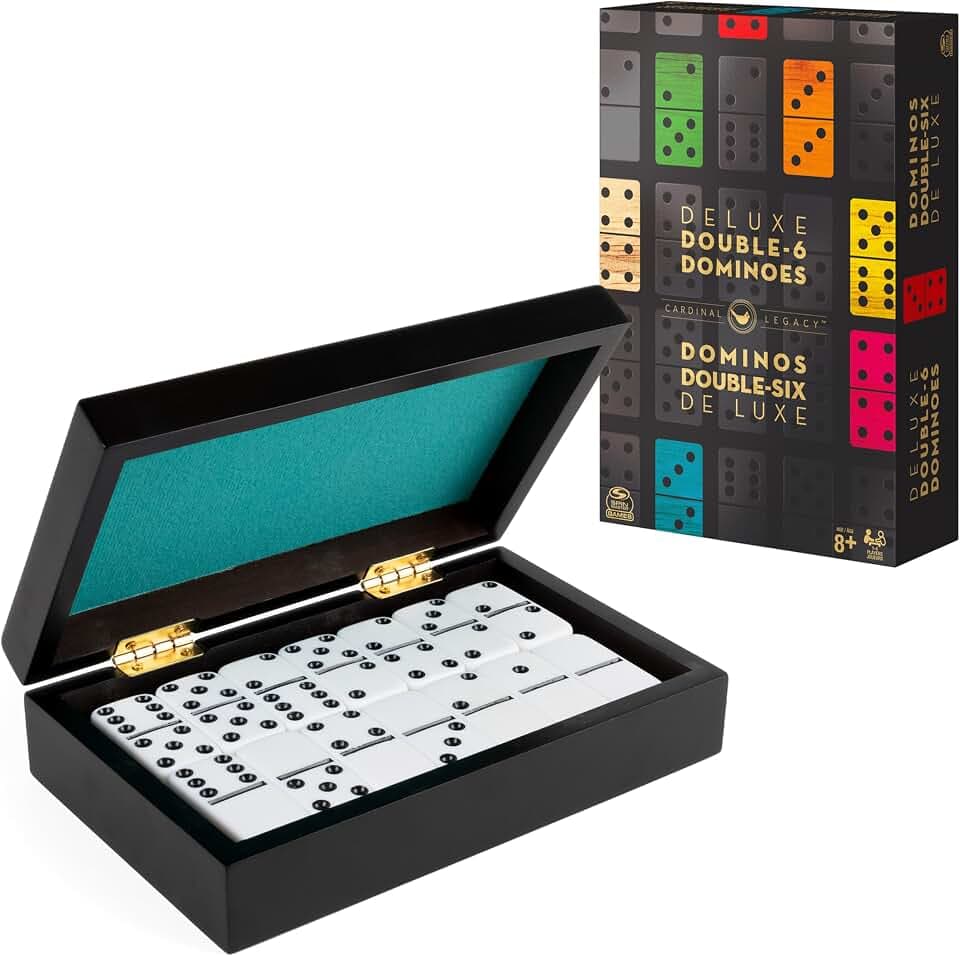 Spin Master Games Legacy Deluxe Double-6 Dominoes Classic Game