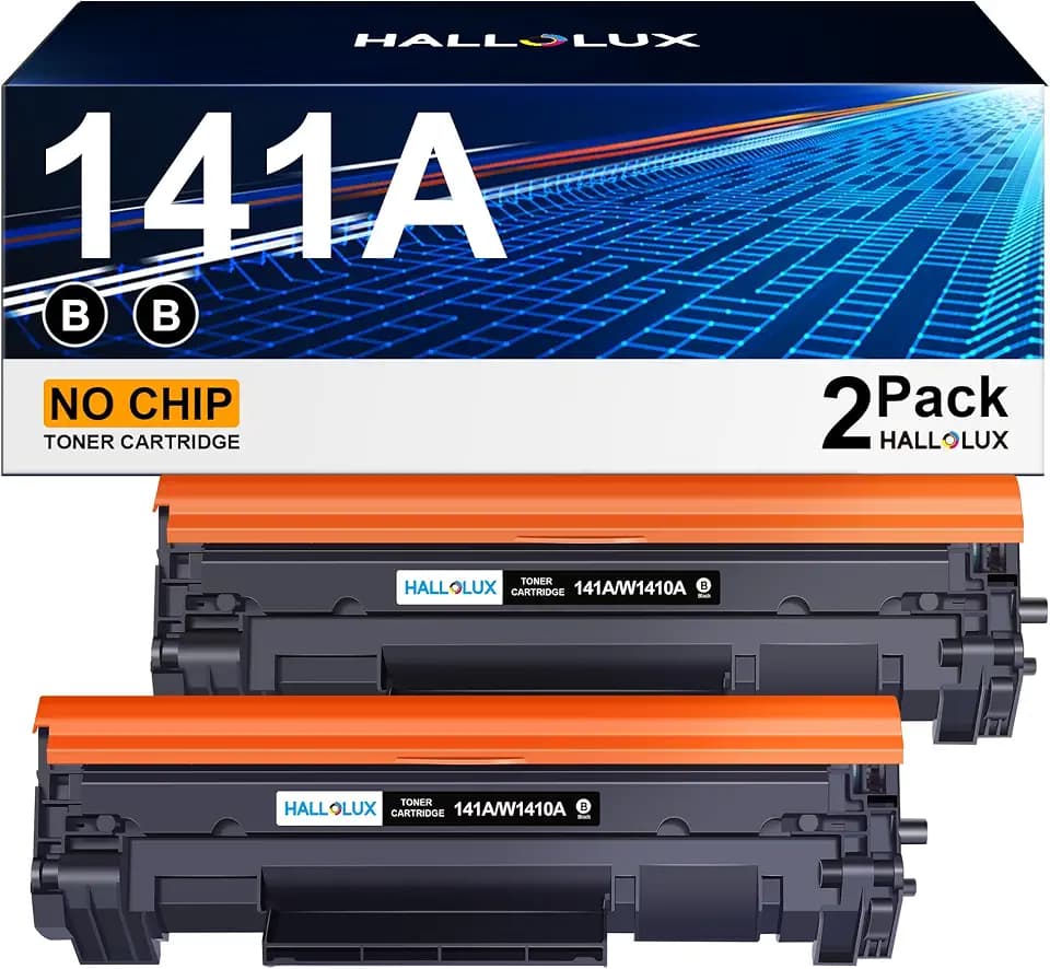 HALLOLUX Toner Cartridge Compatible Replacement for HP 141A W1410A 2 Black