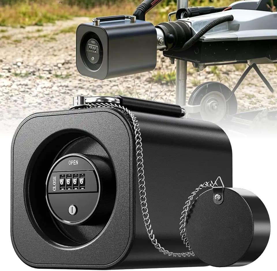 KYX 4-Digit Combination Trailer Lock, Fits 2" & 2-5/16" Couplers