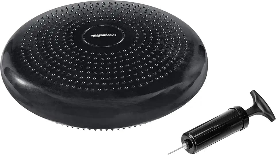 Amazon Basics – Schwarzes, rundes Balancekissen