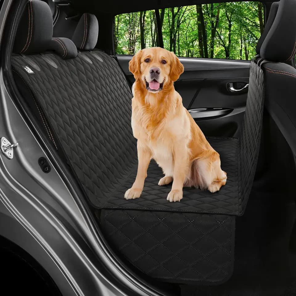 Dog Car Seat Cover for Back Seat, Dog Hammock for Car, SUV, Truck & Tesla
