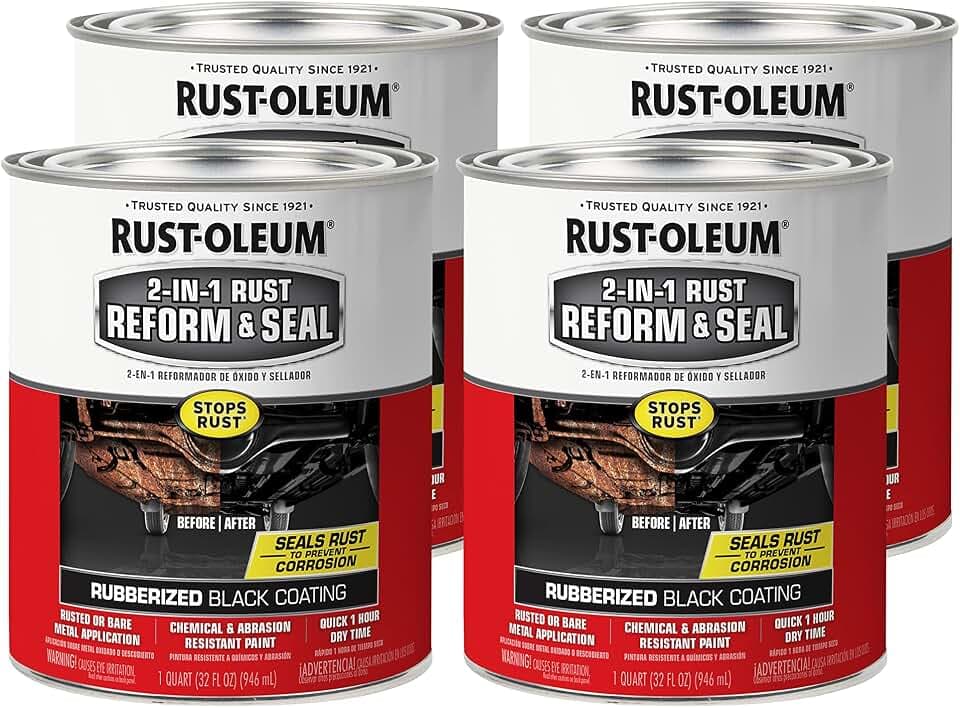 Rust-Oleum Stops Rust 2-in-1 Rust Reform & Seal Coating, Black