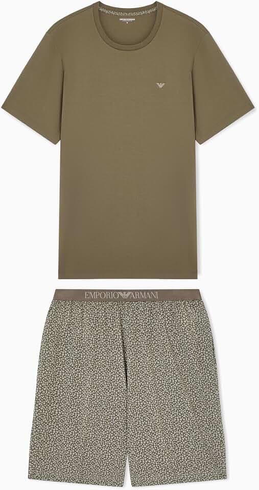 Emporio Armani Herren T-Shirt+Shorts Pyjama Pyjamaset