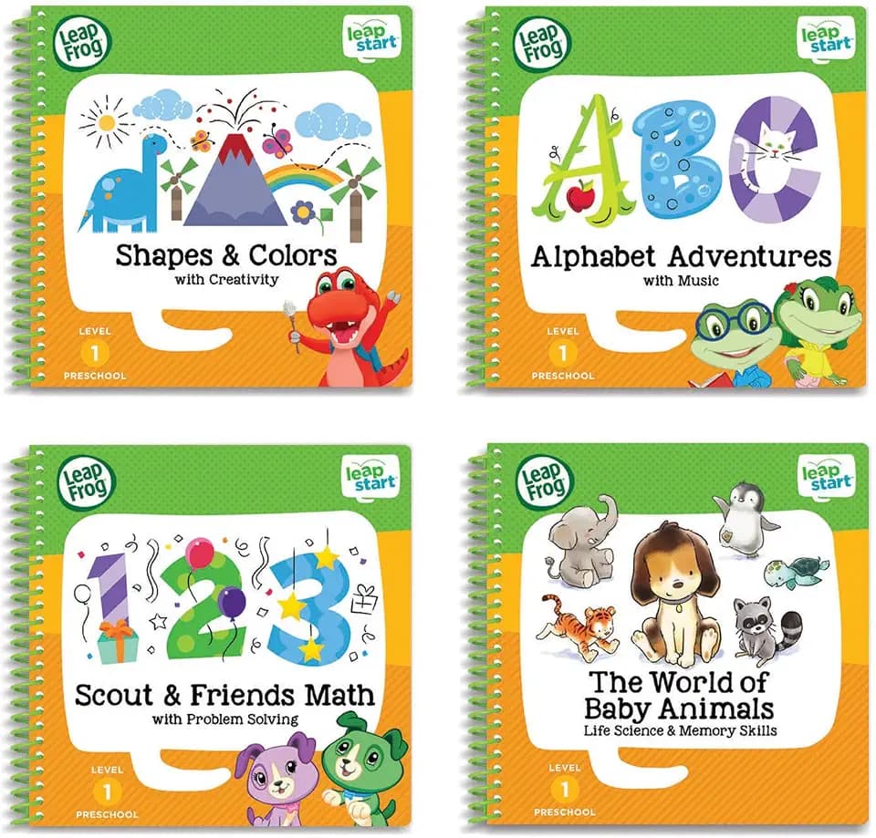 LeapFrog LeapStart Preschool 4-in-1 Activity Book Bundle