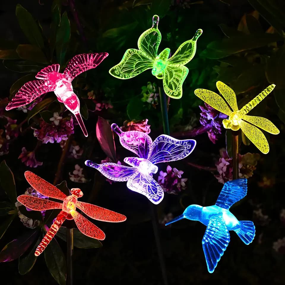 SOLPEX Solar Garden Lights Decor Butterfly Path Lights Outdoor Decorations