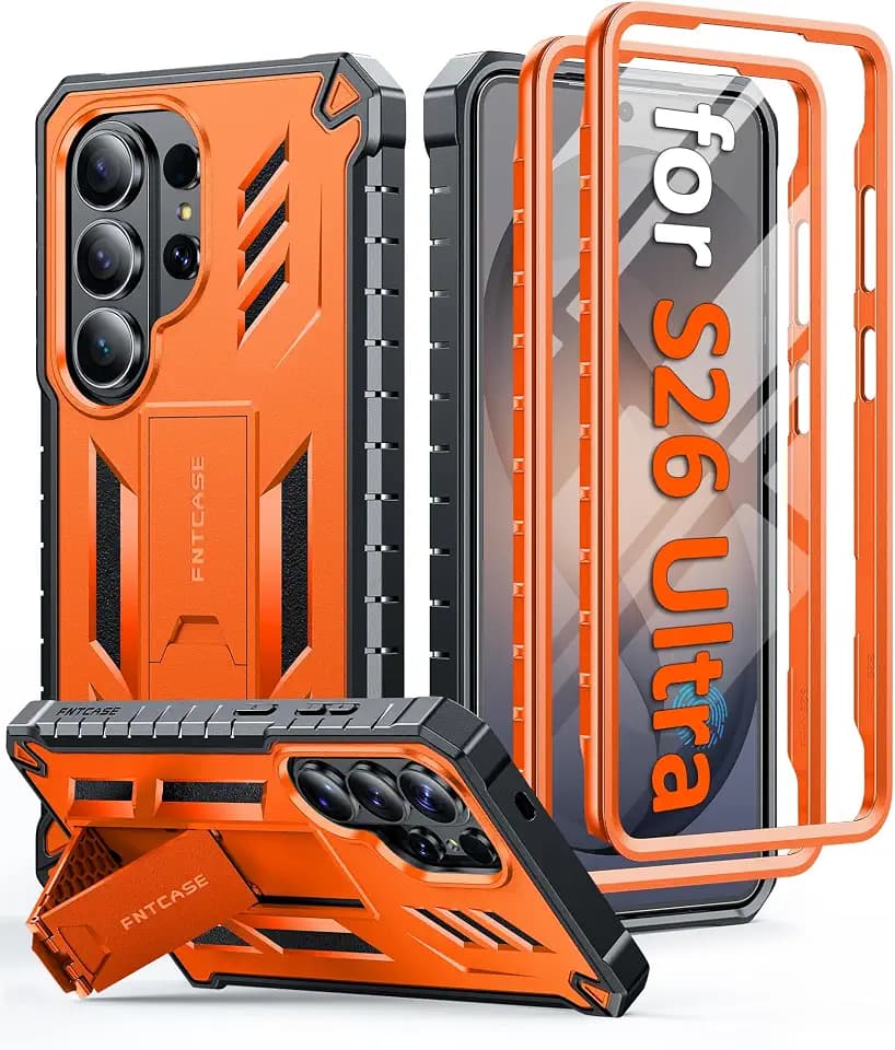 FNTCASE for Samsung Galaxy S26 Ultra Case with Built-in Screen Protector