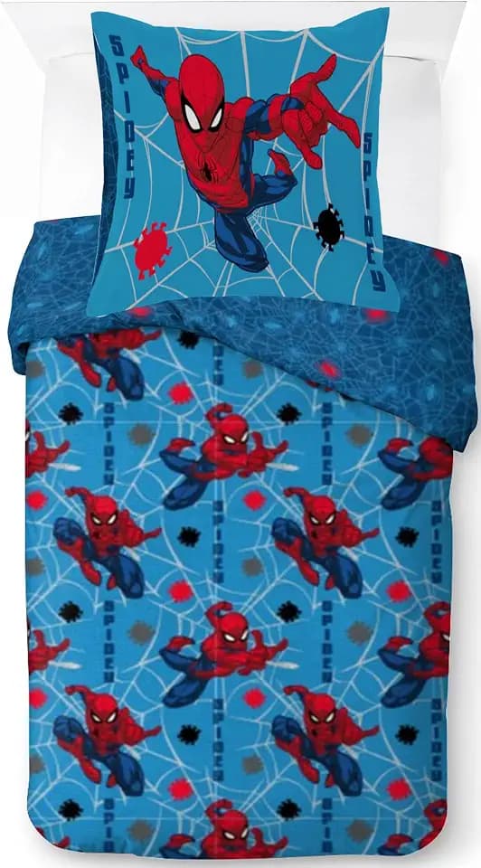 Marvel Spiderman Superhelden Kinder Bettwäsche-Set 100% Baumwolle