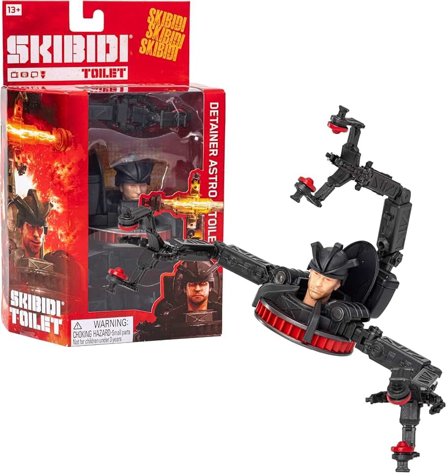 Skibidi Toilet Deluxe Detainer Astro Toilettenfigur Serie 2 Sammelfiguren YouTube Animation Offiziell Lizenziertes Skibidi Toilettenartikel höchstwahrscheinlich blau