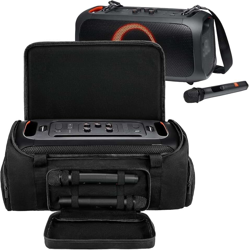 LEFOR·Z Carrying Case Compatible with JBL PartyBox On The Go/On-The-Go Essential Speaker,Travel Storage Bag Fits for JBL Boombox 4 Protable Party Speaker,Case Only,No Shoulder Strap