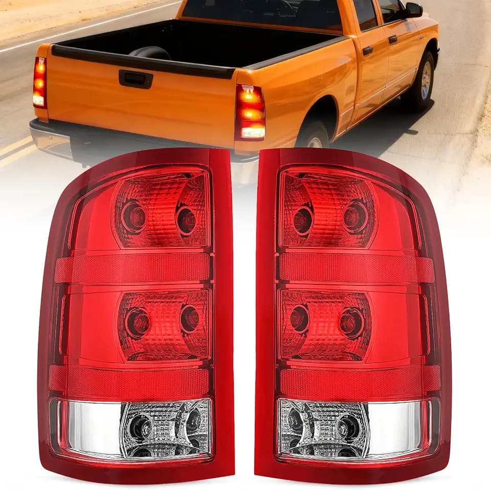 Nilight Taillight Assembly Compatible with 2007-2013 GMC Sierra 1500