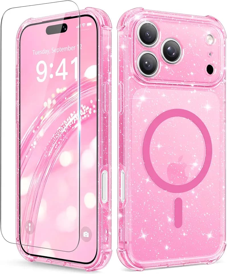 BERFY for iPhone 18 Pro Case/iPhone 17 Pro Case for Women 6.3"
