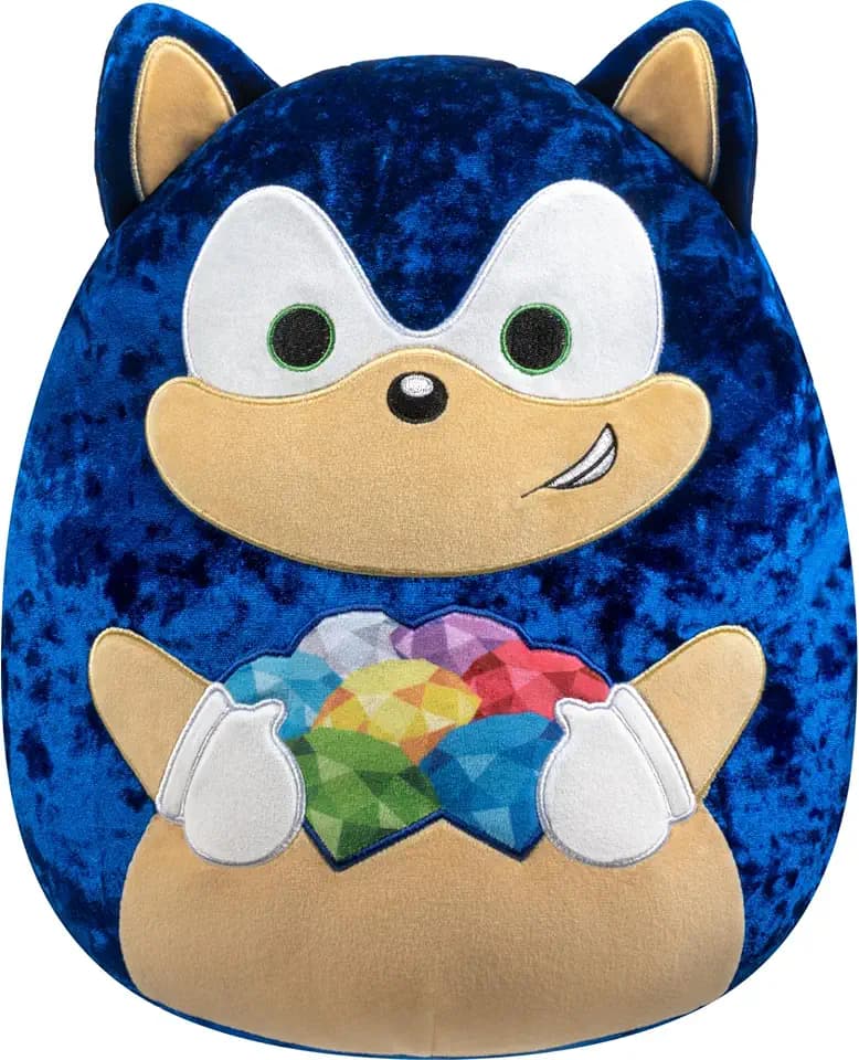 Squishmallows Original 12in “35th Anniversary Velvet Sonic” Sonic The Hedgehog Plush (Medium-Sized)