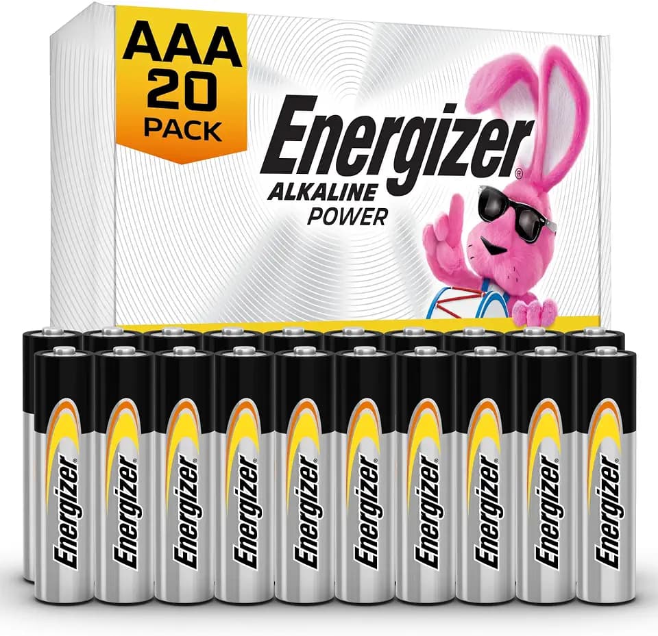 Energizer Alkaline Power AAA Batteries (20 Pack), Long-Lasting