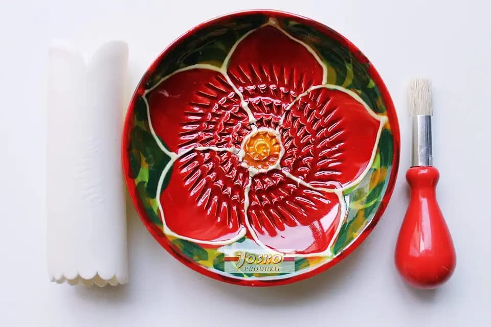 JOSKO Produkte 2734 Reibeteller Set, Keramik, Rot