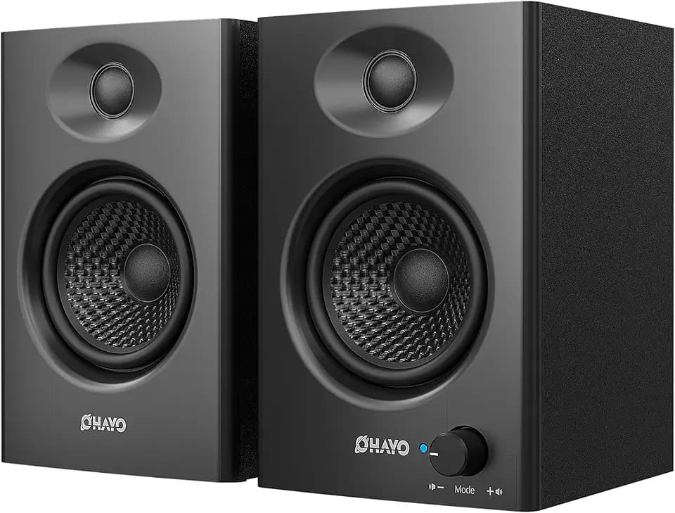 OHAYO 60W Computer Speakers, Bluetooth 5.3, Stereo 2.0, 1 Pair, Black