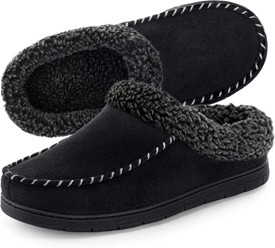 ULTRAIDEAS Men's Indoor Outdoor Slippers with Memory Foam