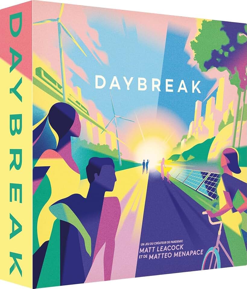 Asmodee - Daybreak – Nominiert AS d'Or 2025 – Gesellschaftsspiele – kooperatives Spiel – Strategie und Eintauchen – verantwortungsvoll und nachhaltig – Spiel für Erwachsene und Kinder ab 10 Jahren