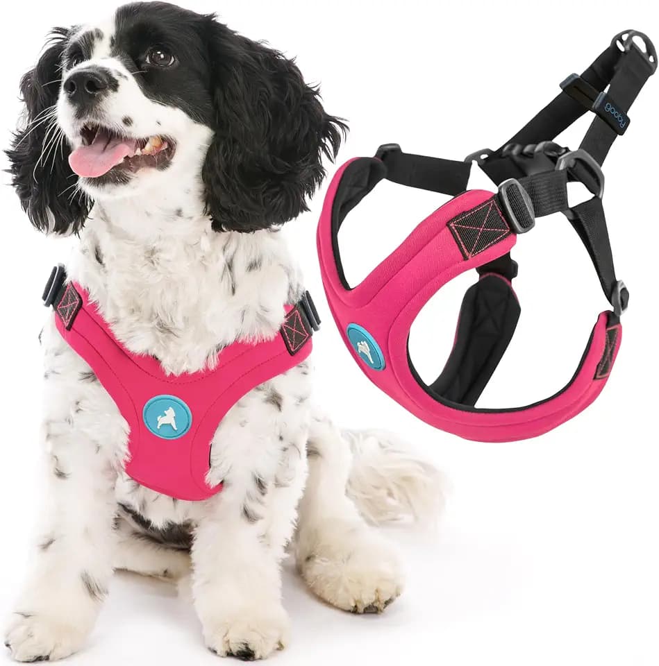 Gooby Escape Free Sport Dog Harness, Choke-Free, Pink, Small