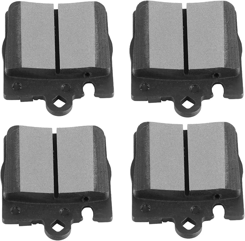 SCITOO D876-7753 Disc Brake Pads Sets Rear Semi-Metal Brake Pads w/Hardware