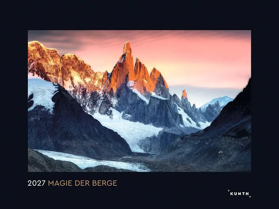 Magie der Berge - KUNTH Wandkalender 2027: Hochwertiger, bildstarker Kalender mit Spiralbindung im Großformat (KUNTH Wandkalender Black Edition 60 x 45 cm)
