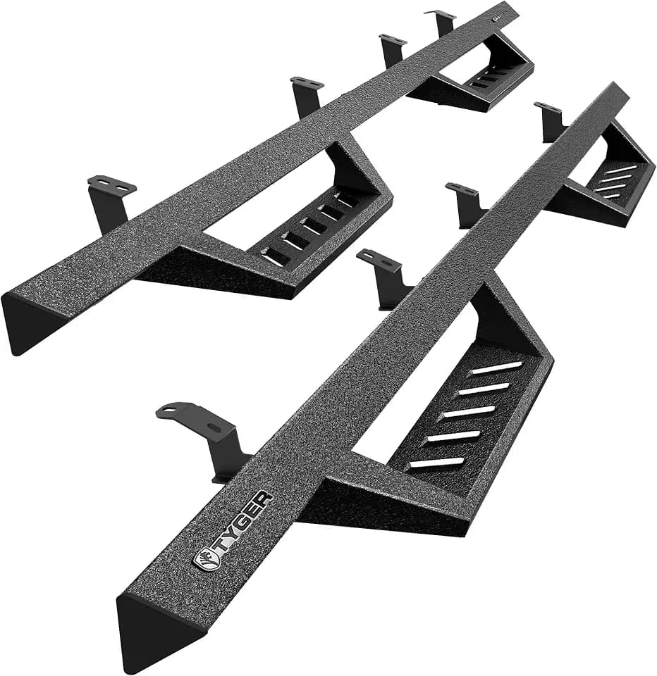 Tyger Auto LanderX Running Board Compatible with 2007-2021 Toyota Tundra | CrewMax | TG-LX3T84118 | Drop Step Side Step Rail Nerf Bars
