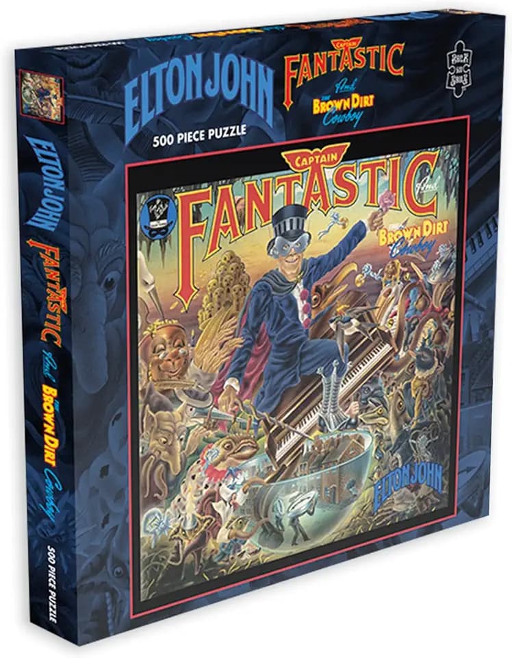 RockSaws Elton John Captain Fantastic Album Cover 500 Pc Jigsaw Puzzle