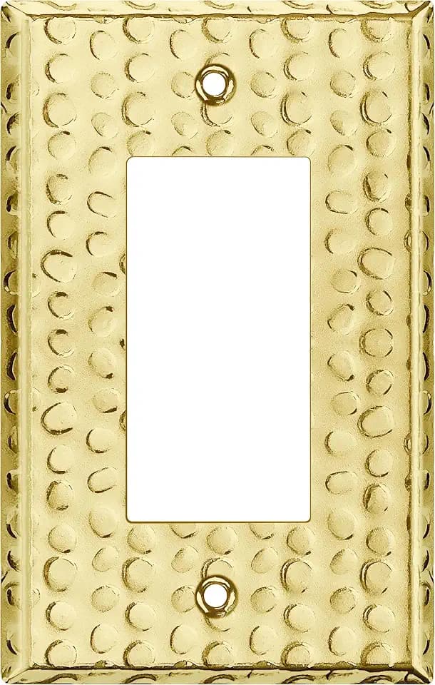 LIDER Dual Decorator Switch or Receptacle Metal Wall Plate, Mid-Size 1-Gang