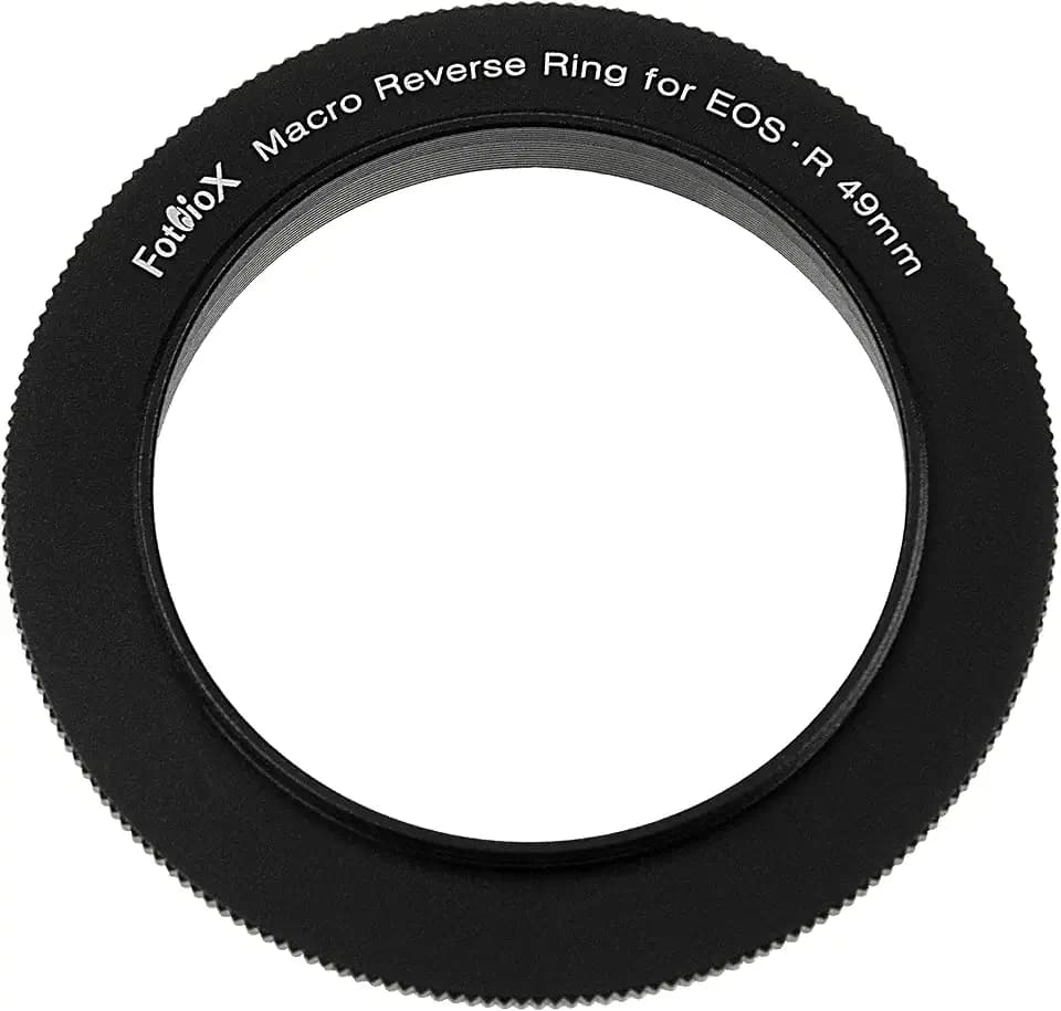 Fotodiox Macro Reverse Ring 49mm Compatible with Canon RF - Camera Mount to 49mm Filter Thread Adapter for Canon RF Mount Mirrorless Cameras, Black (49-CRF)