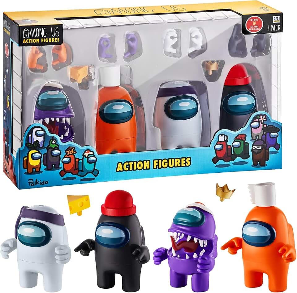 Among Us P.M.I Action Figures - 4 Pack (S1) (AU6030)