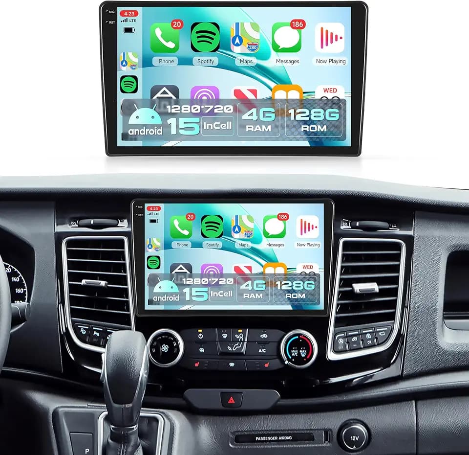 Rimoody 4G+128G Car Stereo for Ford Transit 250 Cargo 350 Cargo 2018-2024