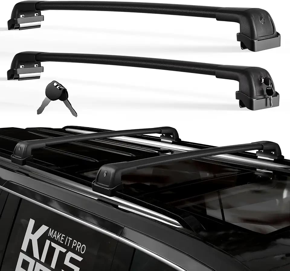 KitsPro 260lb Lockable Cross Bars for 21-26 Tahoe Suburban Yukon Escalade